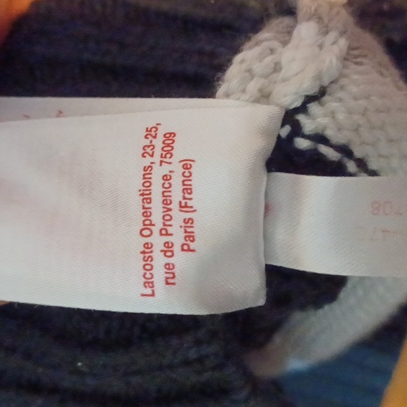 VINTAGE MEN'S SUPREME LACOSTE LIVE BLACK V-NECK SWEATER OLD SCHOOL WARM N COZY! - Picture 9 of 11